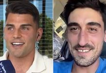 El emotivo cruce entre el hijo de Russo y el hombre que encontró la camiseta del homenaje: “Tuvimos la suerte que te cayó a vos”