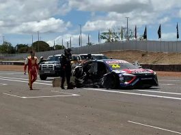 Espeluznante accidente en Brasil que dejó a dos pilotos hospitalizados: la cámara on board que mostró el incendio que se desató