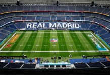La impactante transformación del estadio del Real Madrid por un partido de la NFL: “El Bernabéu como nunca lo habías visto”