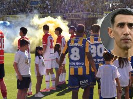 La respuesta de Di María al gesto de repudio de Estudiantes en el pasillo de campeón a Central