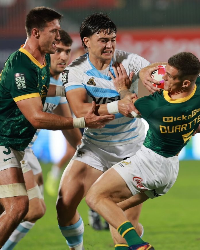 Los Pumas tuvieron un mal arranque en el Circuito Mundial y quedaron eliminados del Seven de Dubai