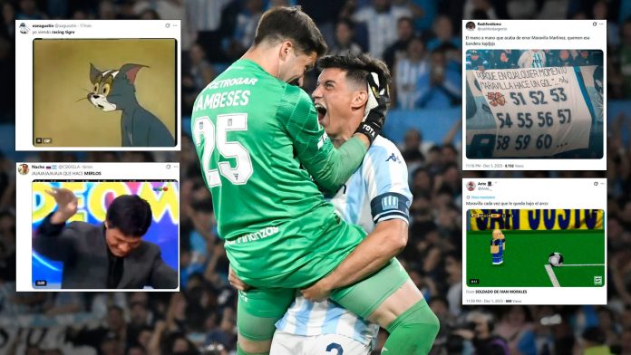 Los mejores memes del triunfo de Racing a Tigre: de los goles errados de Maravilla Martínez a la hora que terminó el partido