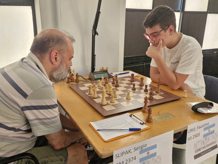 Sergio Slipak empató con Faustino Oro y no guardó elogios: “Es la mayor promesa en el historial ajedrecístico de Argentina”