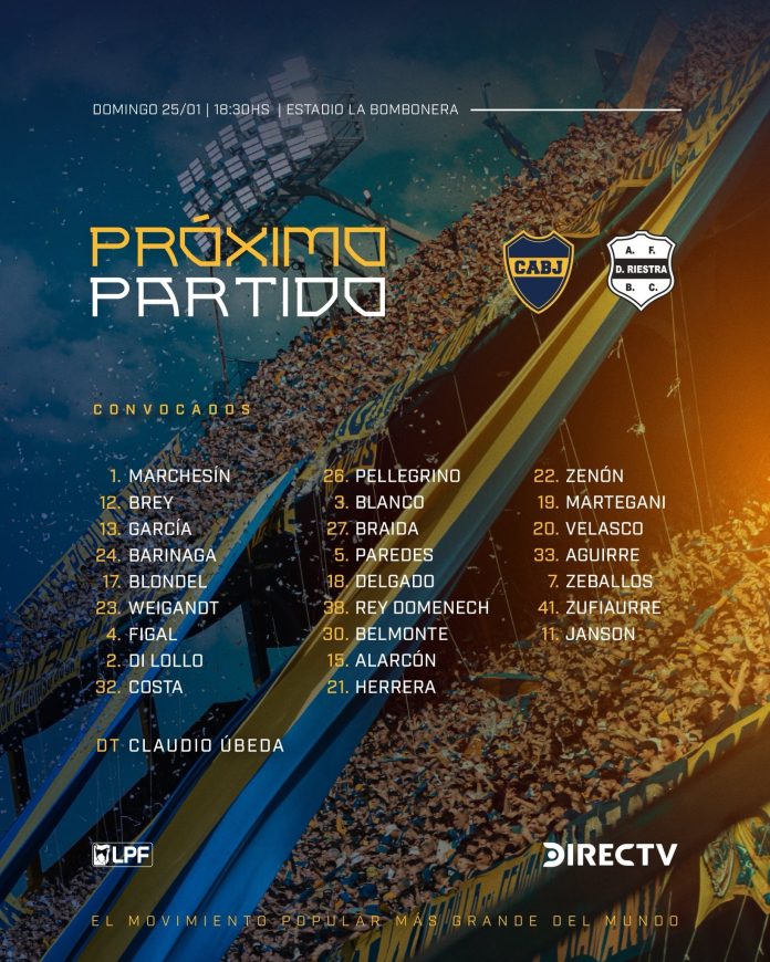 Boca Juniors debutará en el Torneo Apertura ante Deportivo Riestra: hora, TV y probables formaciones