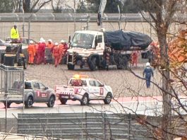 El accidente que sufrió Red Bull durante el segundo día de pruebas de la Fórmula 1: sacaron el coche en grúa