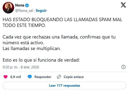 Una experta en IA alerta sobre por qué no deberías rechazar una llamada telefónica: “Saben que estás activo”