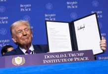 Durante la primera sesión de la Junta de Paz, Javier Milei ofreció los Cascos Blancos para la reconstrucción de Gaza