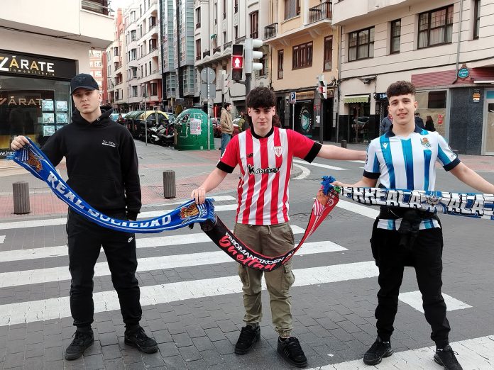 El fenómeno del clásico vasco entre Athletic de Bilbao y Real Sociedad, donde los hinchas conviven en paz: “Somos todos hermanos”