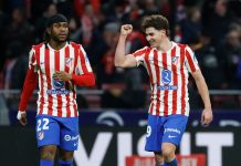 El gol de Julián Álvarez para cortar una sequía de 16 partidos sin convertir en el triunfo del Atlético de Madrid ante Barcelona