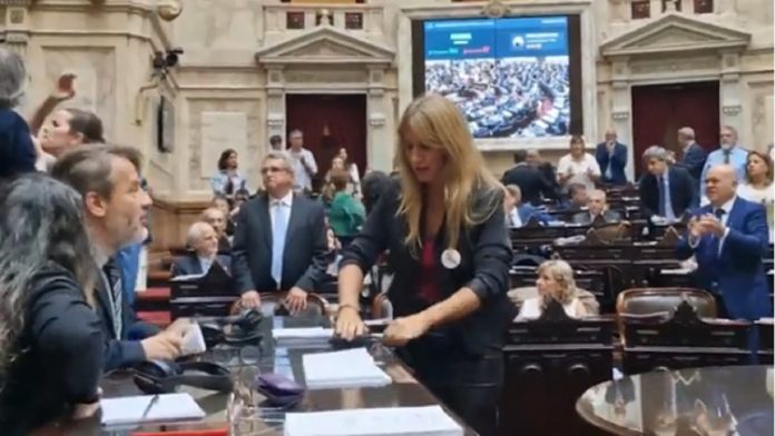 Florencia Carignano reivindicó su actitud durante la sesión por la reforma laboral: “Lo volvería a hacer”