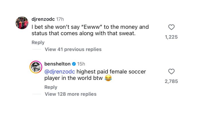 La contundente defensa del tenista Ben Shelton tras el gesto de su pareja Trinity Rodman que generó polémica