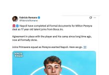 La joya de las Inferiores que perdió Boca Juniors por la patria potestad y será refuerzo del último campeón de Italia