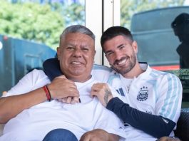 El cálido mensaje de Chiqui Tapia a Rodrigo De Paul al publicar una foto juntos en Ezeiza
