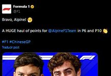 El gesto de Gasly que sorprendió a Colapinto tras el Gran Premio de China de Fórmula 1