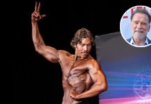 El hijo de Arnold Schwarzenegger debutó en una competencia de fisicoculturismo y la diferencia con su padre causó furor