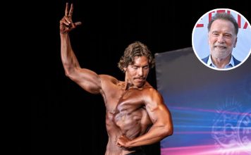 El hijo de Arnold Schwarzenegger debutó en una competencia de fisicoculturismo y la diferencia con su padre causó furor
