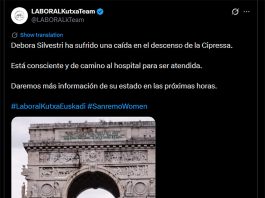 Espeluznante caída de la ciclista Debora Silvestri en la carrera Milán-San Remo: debió ser hospitalizada de urgencia
