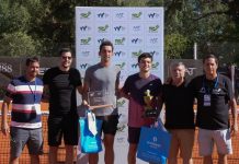 Juan Estévez celebró el título en el M15 de La Plata