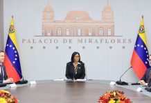 Delcy Rodríguez desmanteló el “Salón Néstor Kirchner” en el Palacio de Miraflores de Venezuela