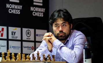 El ajedrecista estadounidense Hikaru Nakamura tardó 67 minutos en mover un peón y quedó cerca del récord