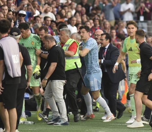 El descargo de Esteban Andrada tras su gravísima agresión a Pulido en Zaragoza-Huesca: la histórica sanción a la que se expone