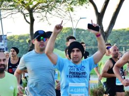 El gendarme Nahuel Gallo participó de una carrera para pedir la liberación de los presos políticos en Venezuela