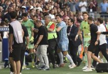 Esteban Andrada recibió una histórica sanción tras la trompada que le pegó a un rival en España