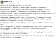 Federico Balbuena fue denunciado por otra joven por abuso sexual y amenazas: “Te voy a pegar”