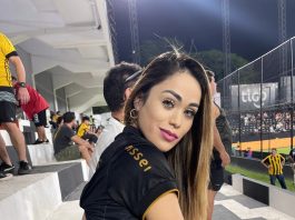 Fue albañil, se convirtió en modelo e influencer y hace furor en cada estadio que visita como “madrina” de un club de Paraguay