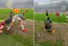 Fueron a luchar por una pelota y golpearon a una jueza de línea sin querer, pero su reacción tras la caída generó polémica