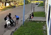Iban en moto y quisieron asustar a un niño en bicicleta, pero lo atropellaron y lo arrastraron por la calle