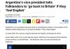 Malvinas: medios británicos reflejaron los dichos de Villarruel sobre los isleños en medio de la creciente tensión diplomática