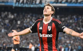 Polémica en el inicio, error de Rojo y gran definición: el gol de Colidio con el que River Plate abrió el marcador frente a Racing
