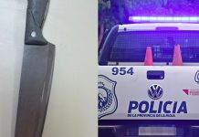Un alumno llevó un cuchillo de 30 centímetros al colegio en La Rioja