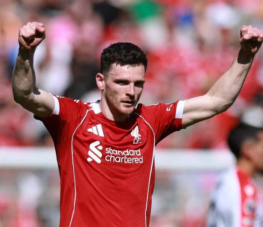 Andy Robertson recordó el final de la era Klopp y el dolor que atravesó el vestuario del Liverpool