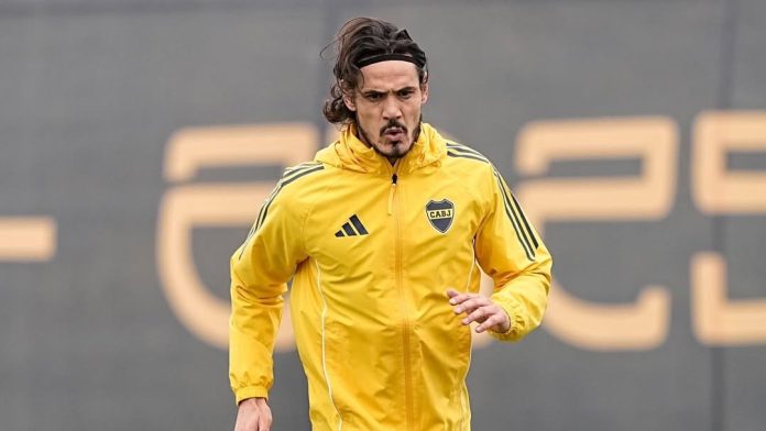 Atento Boca Juniors: Cavani abandonó la práctica y encendió las alarmas antes del decisivo juego por la Copa Libertadores