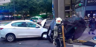 Choques, vuelcos y accidentados en la mañana del feriado por el 25 de mayo