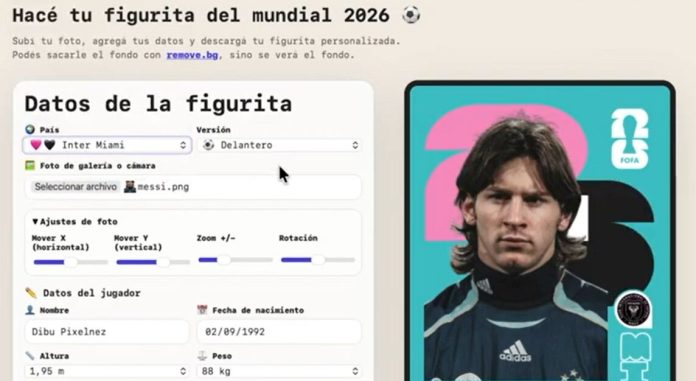Creó una página gratuita para armar figuritas del Mundial con IA y se viralizó en TikTok