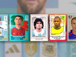 El paso del tiempo de las estrellas del fútbol en los álbumes de los Mundiales