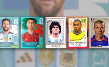 El paso del tiempo de las estrellas del fútbol en los álbumes de los Mundiales