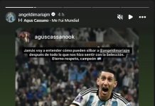 El sugestivo posteo que realizó Ángel Di María tras los silbidos que recibió en el Monumental: “Jamás voy a entender”