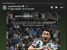 El sugestivo posteo que realizó Ángel Di María tras los silbidos que recibió en el Monumental: “Jamás voy a entender”