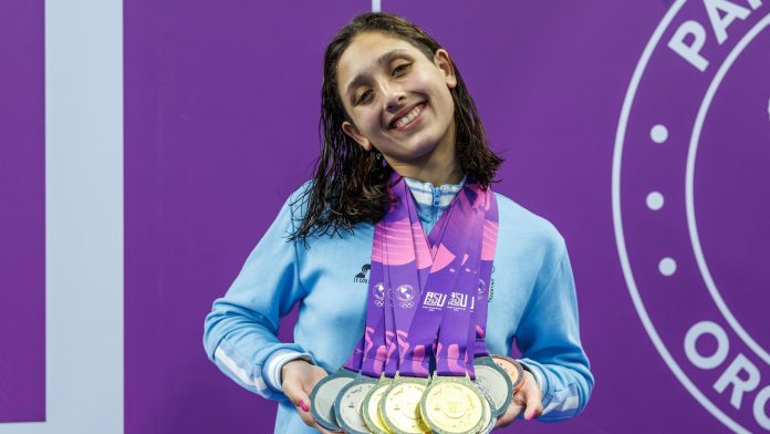 Imponente actuación de la argentina Agostina Hein en Mónaco: ganó los 400m combinados por 11 segundos de diferencia