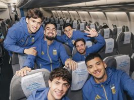 La selección argentina aterrizó en Estados Unidos para afrontar la preparación final antes del Mundial 2026
