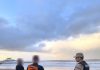Mar del Plata: dos hombres tuvieron que ser rescatados del mar mientras practicaban parawing tras la ciclogénesis
