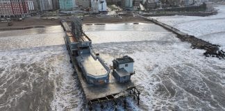 Playas con basura y balnearios destruidos: las impactantes imágenes que dejó la ciclogénesis en Mar del Plata