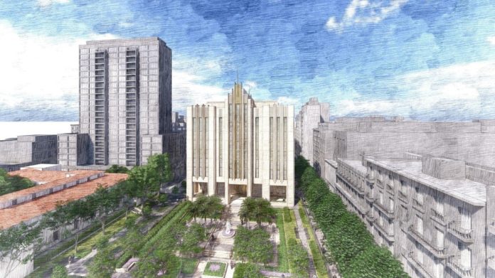 Un mega templo mormón en una manzana histórica de Buenos Aires generó una polémica en la que se involucró Villarruel