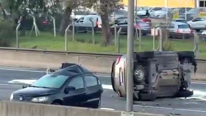 Así fue el momento del brutal choque en la Panamericana en el cual murió una nena de 2 años