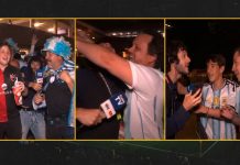Besos, insultos, el falso Messi y un final inesperado: el video del periodista brasileño que se metió en el corazón de la fiesta argentina