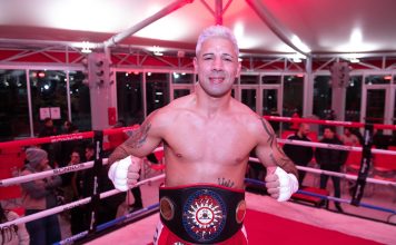 Boxeo en River Plate: Lucas Bastida ganó y retuvo el título Fedelatin AMB supermediano
